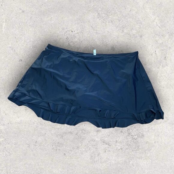 Catherines Flared Black Swim Skirt Size 4X - Picture 1 of 4